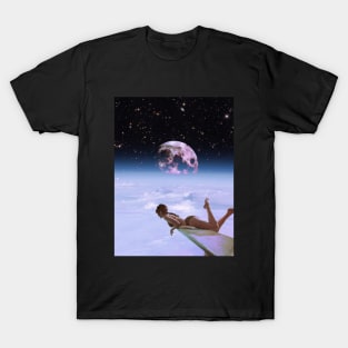 Looking Back - Space Aesthetic, Retro Futurism T-Shirt